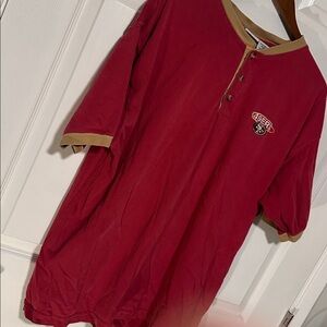 Men's Red vintage 49ers shirt, XL